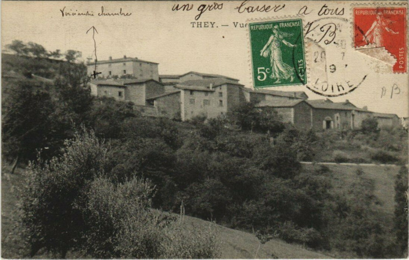 Carte postale ancienne They. Vue générale