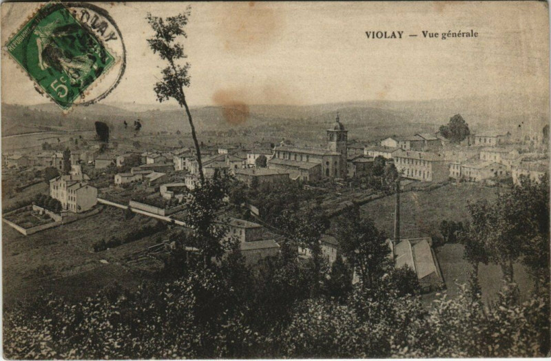 Carte postale ancienne Violay Vue générale à Violay