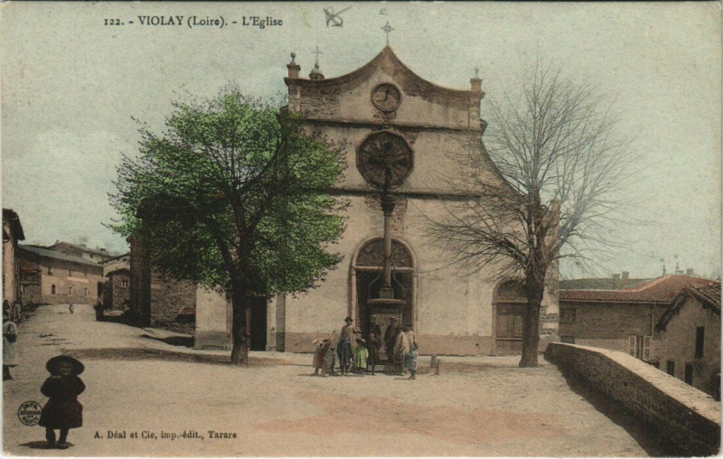 Carte postale ancienne Violay L'Eglise à Violay