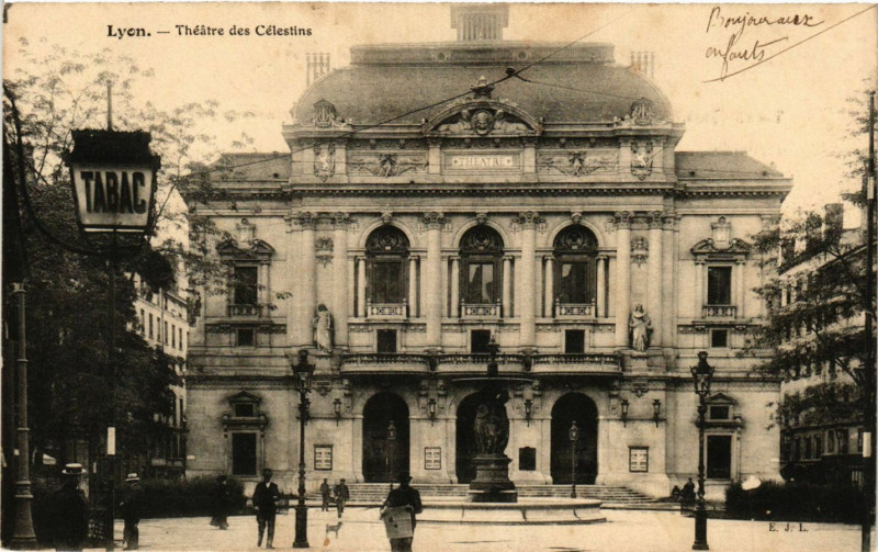 Carte postale ancienne Lyon - Theatre des Celestins à Lyon