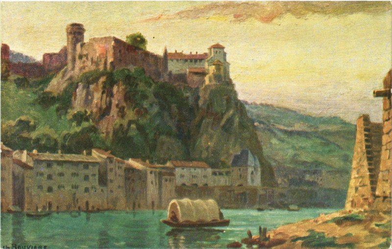 Carte postale ancienne Lyon Ancien - Le Chateau de Pierre-Scize à Lyon