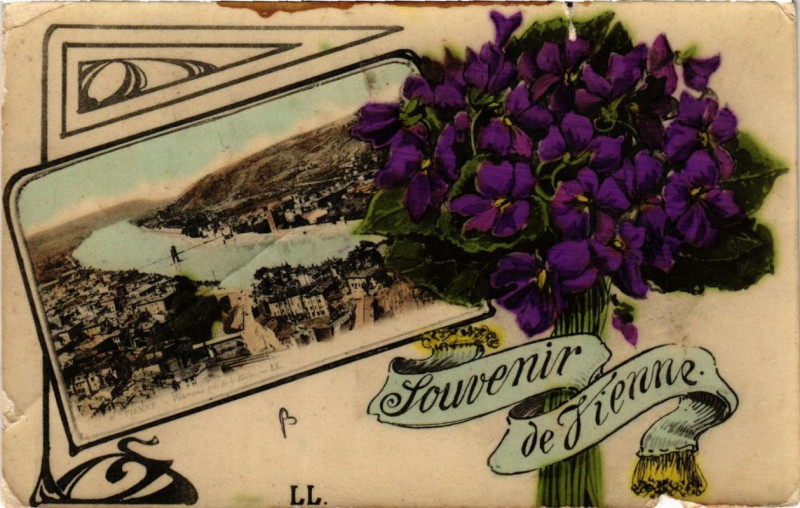 Carte postale ancienne Souvenir de Vienne à Vienne
