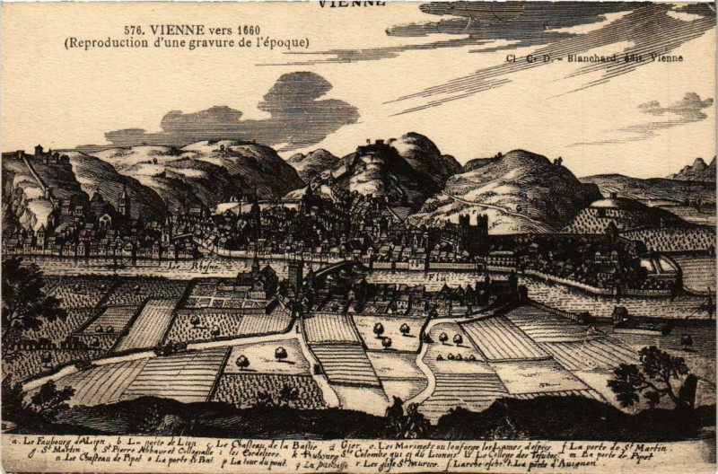 Carte postale ancienne Vienne Vers 1660 à Vienne