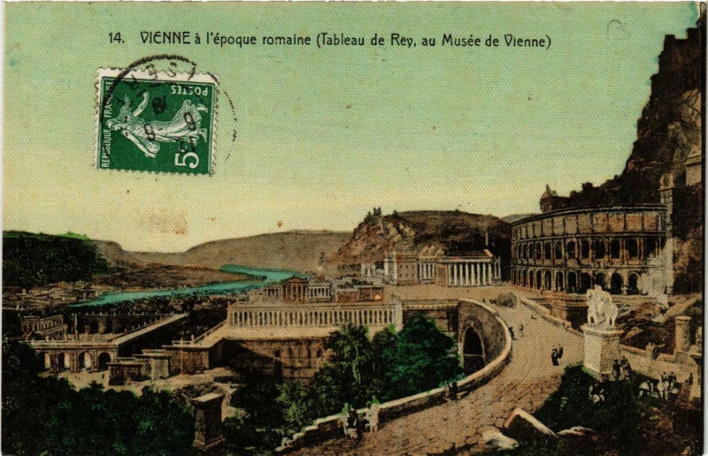 Carte postale ancienne Vienne a l'Epoque Romaine à Vienne