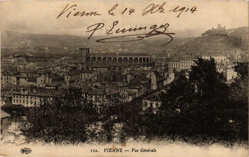 Carte postale ancienne Vienne - Vue générale à Vienne