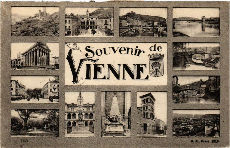 Carte postale ancienne Vienne - Souvenir à Vienne