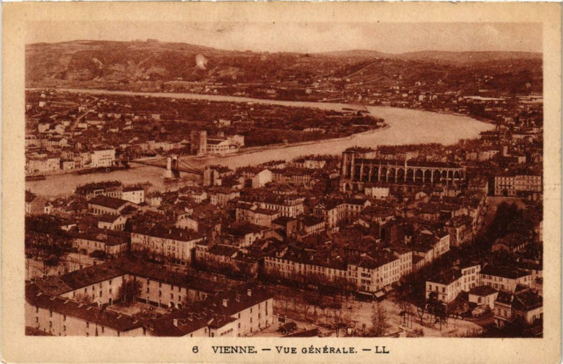 Carte postale ancienne Vienne - Vue générale à Vienne