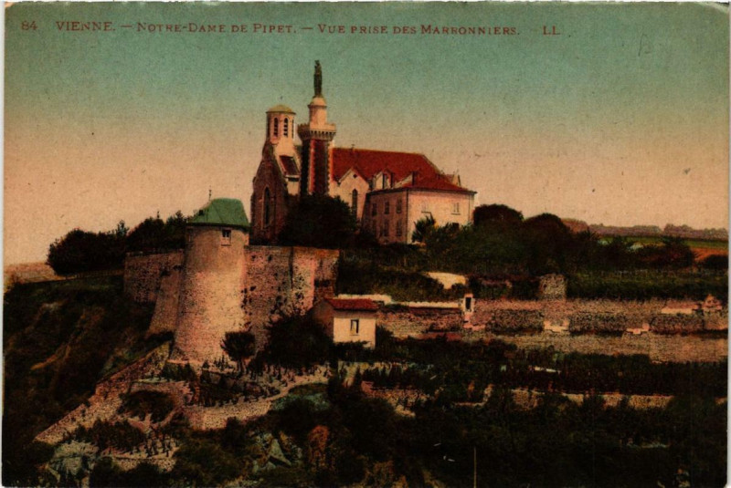 Carte postale ancienne Vienne - Notre Dame de Pipet à Vienne