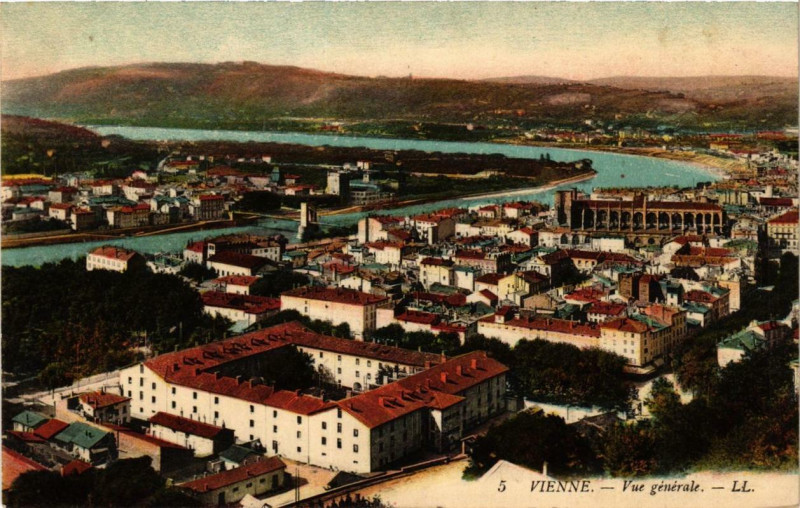 Carte postale ancienne Vienne - Vue générale à Vienne