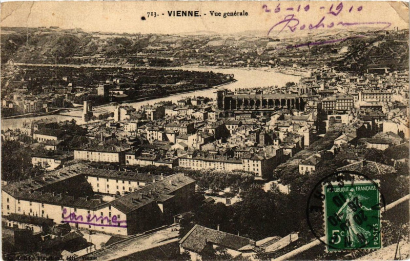 Carte postale ancienne Vienne - Vue générale à Vienne