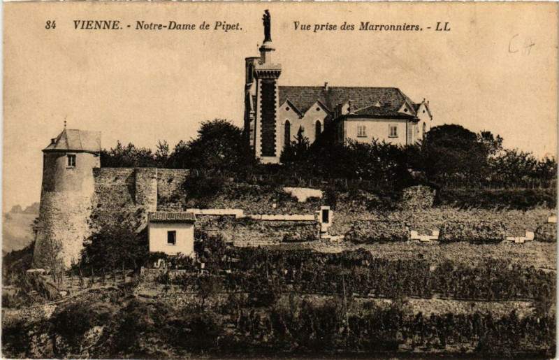 Carte postale ancienne Vienne - Notre Dame de Pipet à Vienne