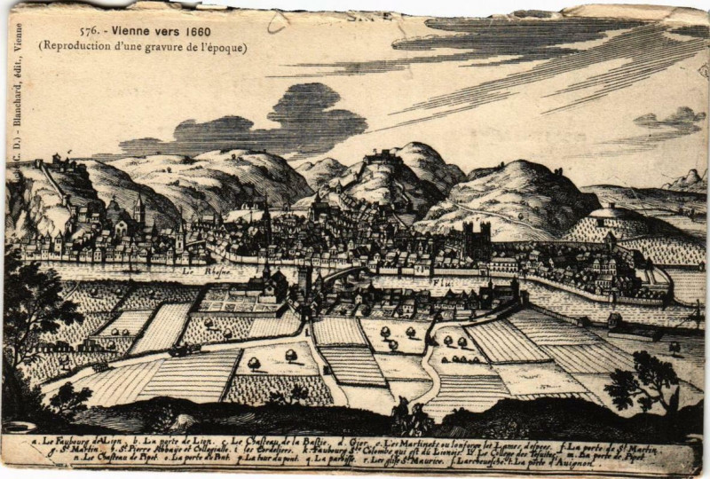 Carte postale ancienne Vienne Vers 1660 à Vienne