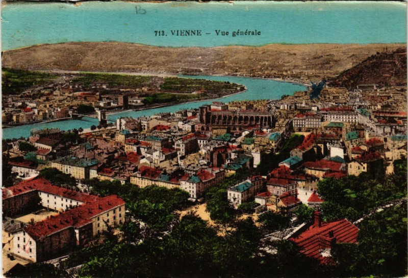 Carte postale ancienne Vienne - Vue générale à Vienne