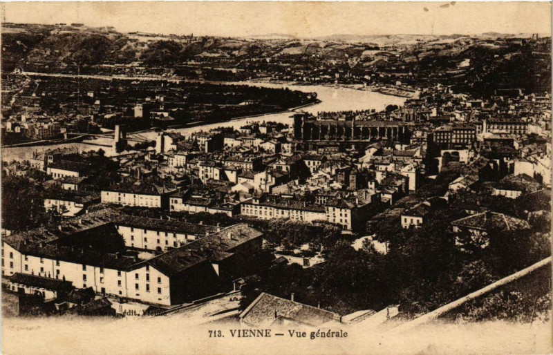 Carte postale ancienne Vienne - Vue générale à Vienne