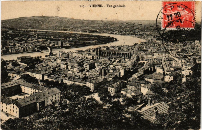 Carte postale ancienne Vienne - Vue générale à Vienne