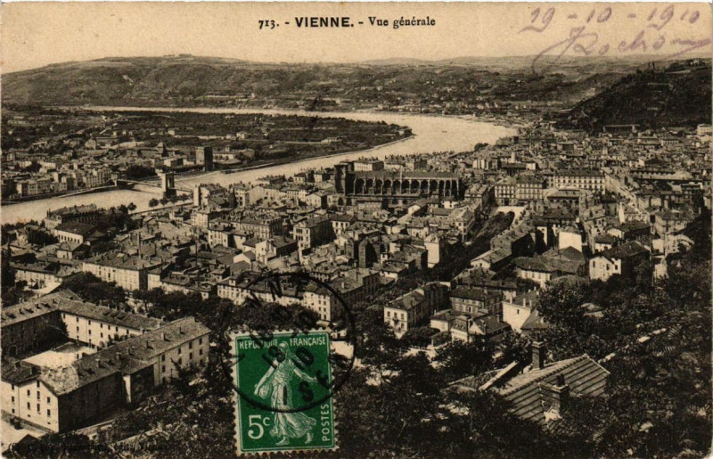 Carte postale ancienne Vienne - Vue générale à Vienne