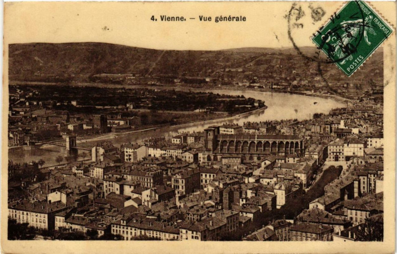 Carte postale ancienne Vienne - Vue générale à Vienne