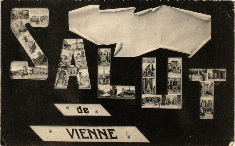 Carte postale ancienne Salut de Vienne à Vienne