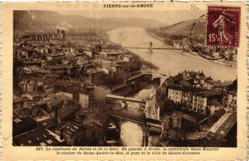 Carte postale ancienne Vienne - Panorama à Vienne