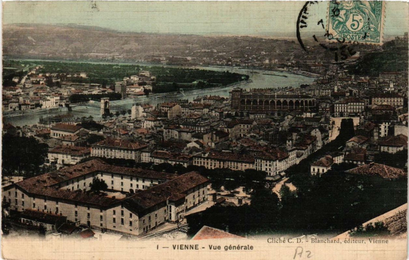 Carte postale ancienne Vienne - Vue générale à Vienne