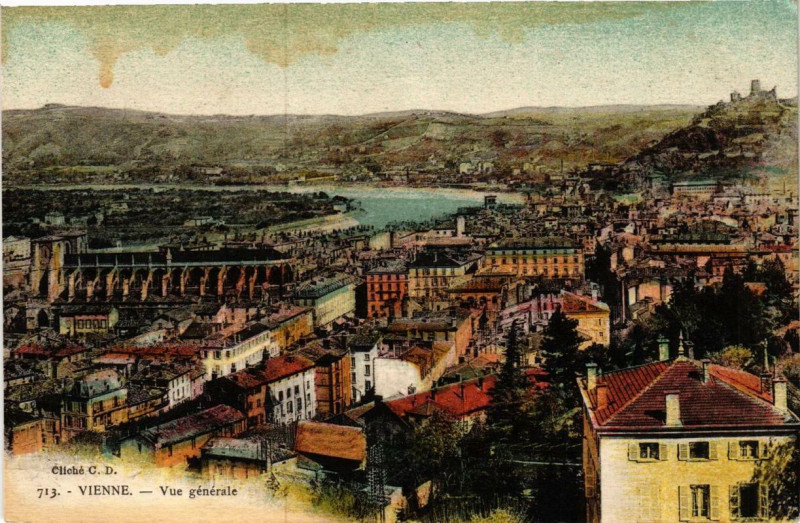 Carte postale ancienne Vienne - Vue générale à Vienne
