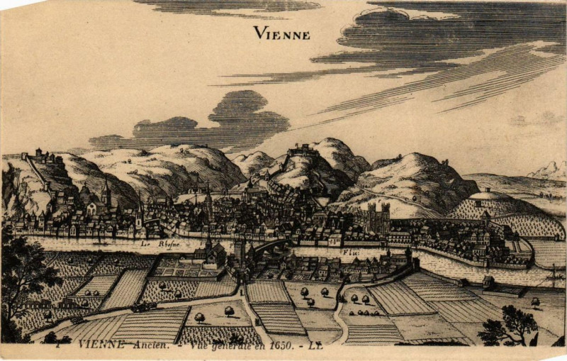Carte postale ancienne Vienne - Vue générale à Vienne
