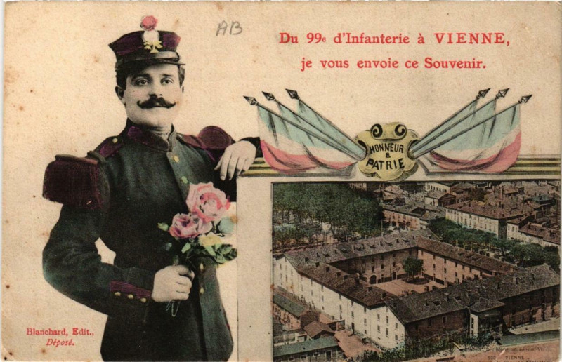 Carte postale ancienne Vienne - Souvenir à Vienne