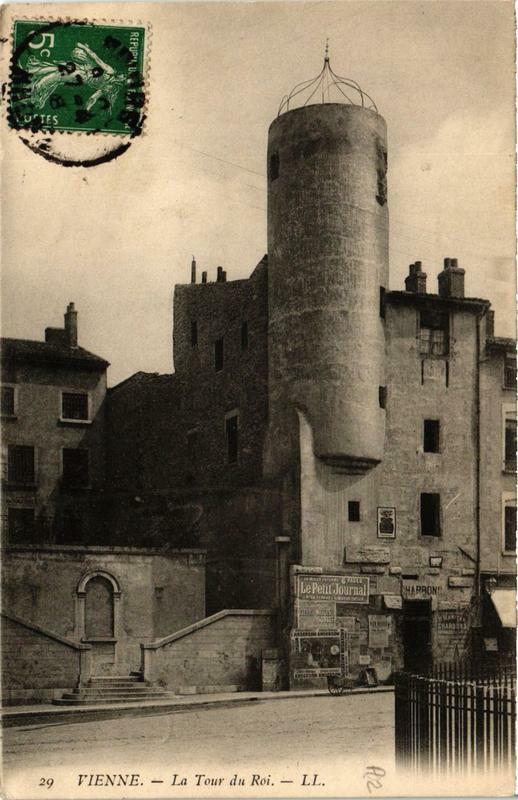 Carte postale ancienne Vienne - La Tour du Roi à Vienne
