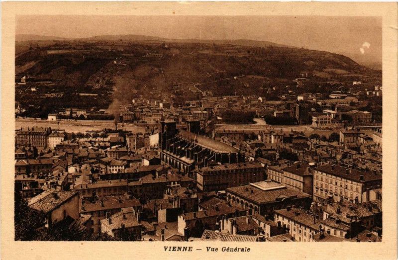 Carte postale ancienne Vienne - Vue générale à Vienne