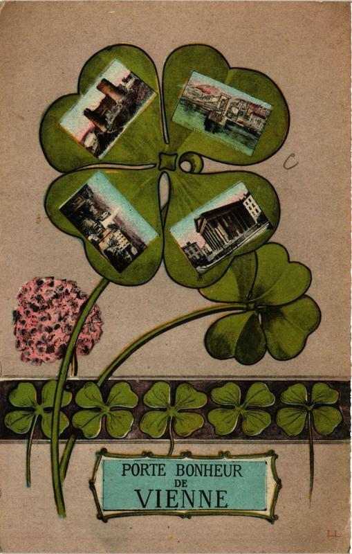 Carte postale ancienne Porte Bonheur de Vienne à Vienne