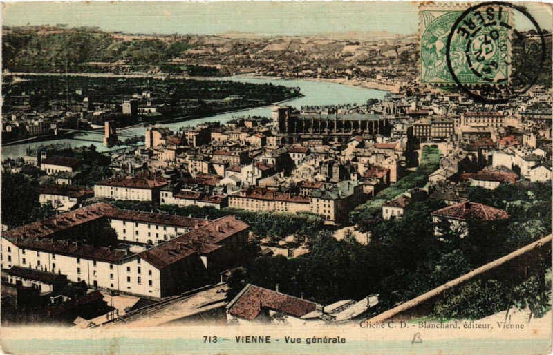 Carte postale ancienne Vienne - Vue générale à Vienne