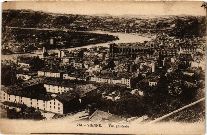 Carte postale ancienne Vienne - Vue générale à Vienne