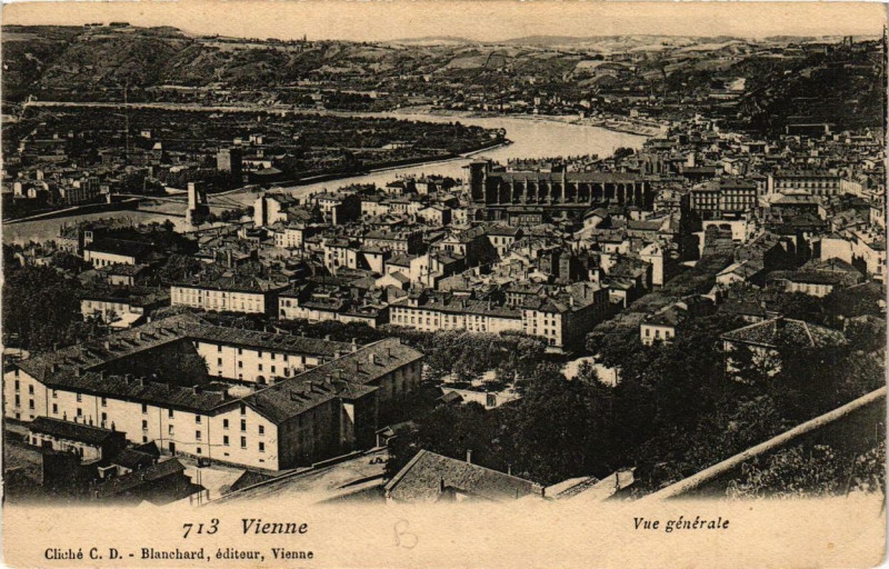 Carte postale ancienne Vienne - Vue générale à Vienne