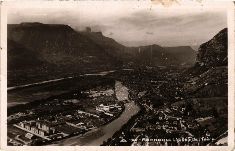 Carte postale ancienne Grenoble - Vallée de l'Isere à Grenoble