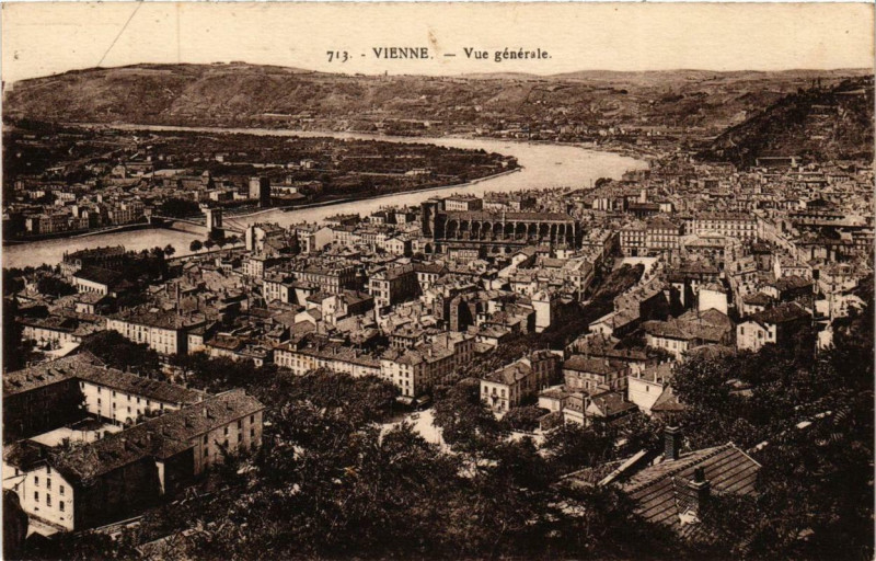 Carte postale ancienne Vienne - Vue générale à Vienne