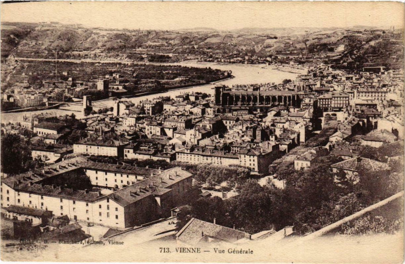 Carte postale ancienne Vienne - Vue générale à Vienne