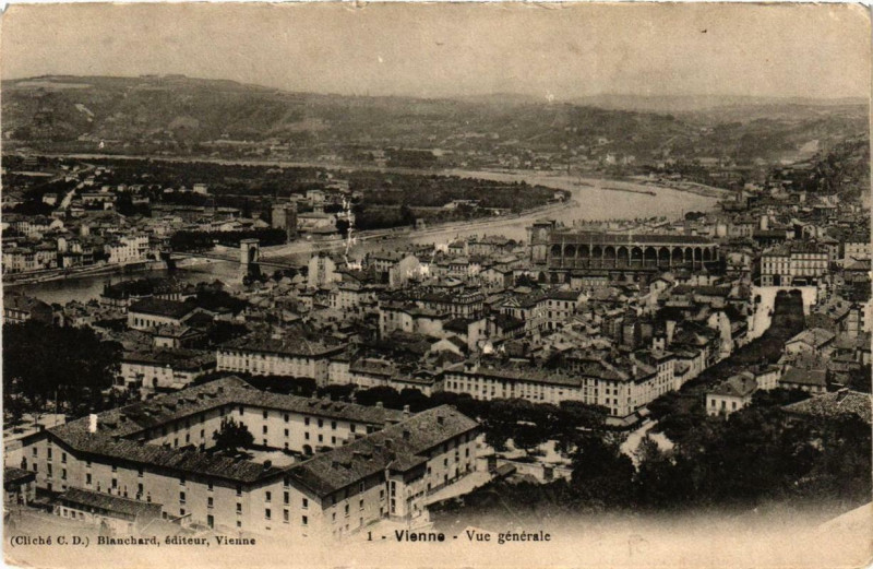 Carte postale ancienne Vienne - Vue générale à Vienne