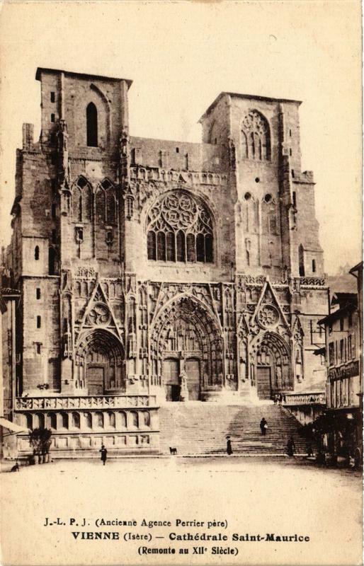 Carte postale ancienne Vienne - Cathédrale Saint-Maurice à Vienne