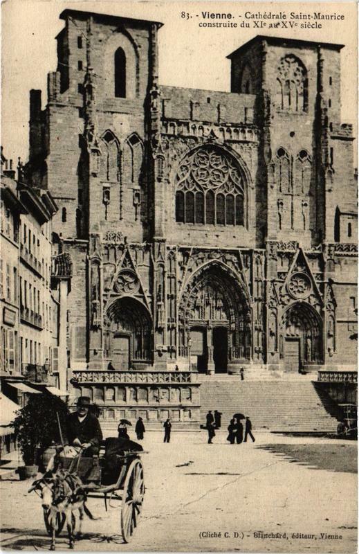Carte postale ancienne Vienne - Cathédrale Saint-Maurice à Vienne