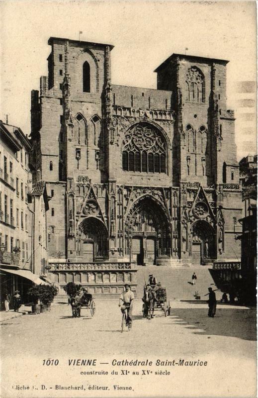 Carte postale ancienne Vienne - Cathédrale Saint-Maurice à Vienne