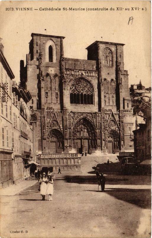 Carte postale ancienne Vienne - Cathédrale Saint-Maurice à Vienne