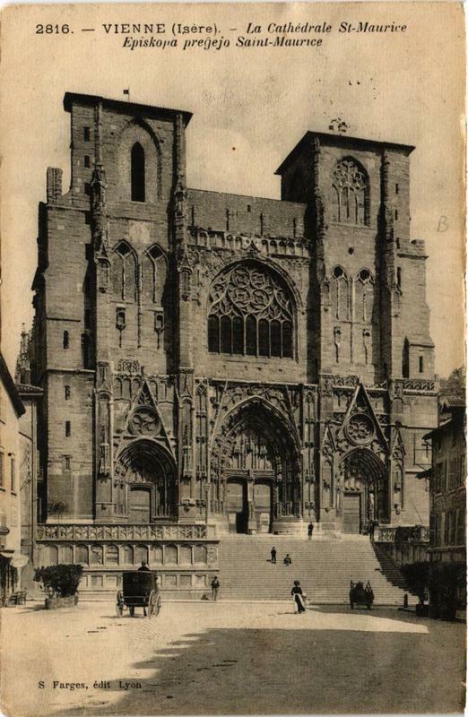 Carte postale ancienne Vienne - Cathédrale Saint-Maurice à Vienne