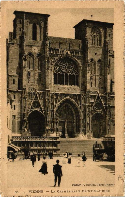 Carte postale ancienne Vienne - Cathédrale Saint-Maurice à Vienne