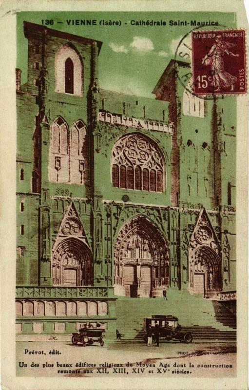 Carte postale ancienne Vienne - Cathédrale Saint-Maurice à Vienne