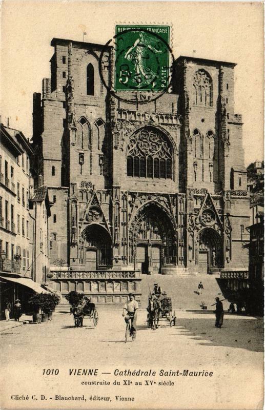 Carte postale ancienne Vienne - Cathédrale Saint-Maurice à Vienne