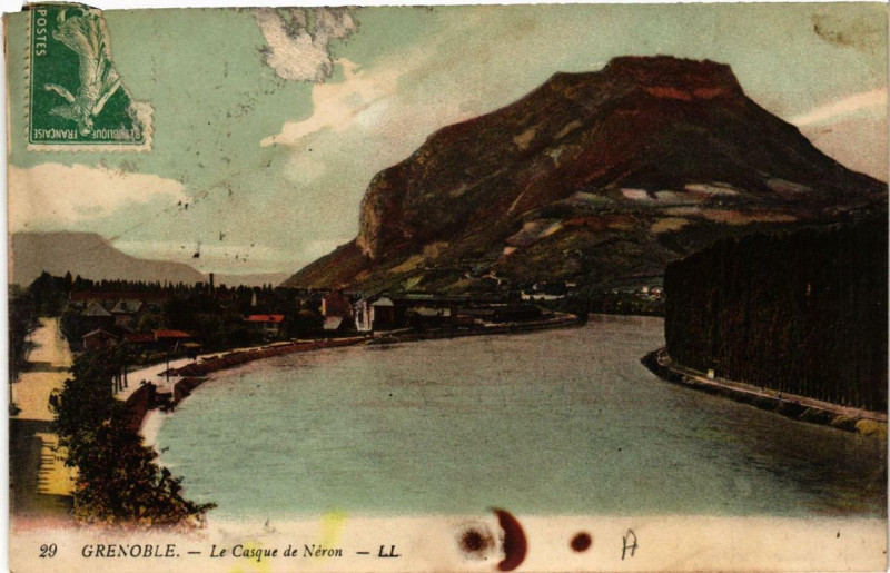 Carte postale ancienne Grenoble Le Casque de Néron à Grenoble