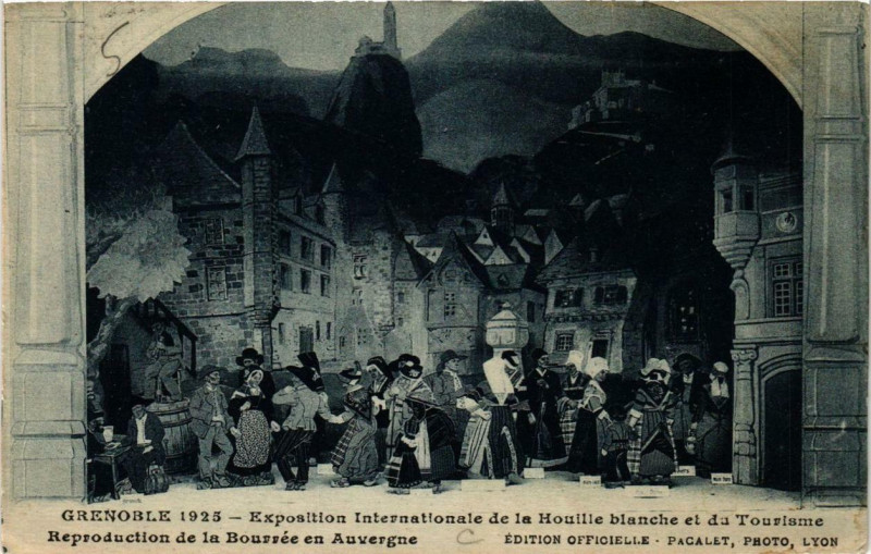 Carte postale ancienne Grenoble Expos.Inter.de la Houille blanche et du Tourisme à Grenoble