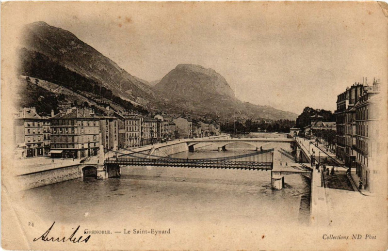 Carte postale ancienne Grenoble Le Saint-Eynard à Grenoble