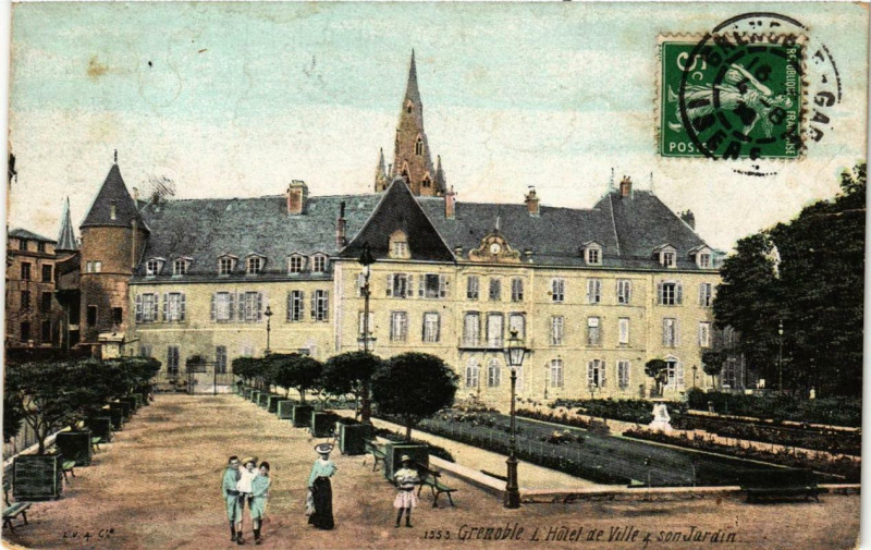 Carte postale ancienne Grenoble L'Hotel de Ville à Grenoble