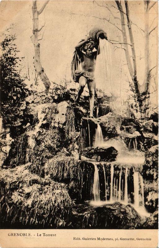 Carte postale ancienne Grenoble Le Torrent à Grenoble